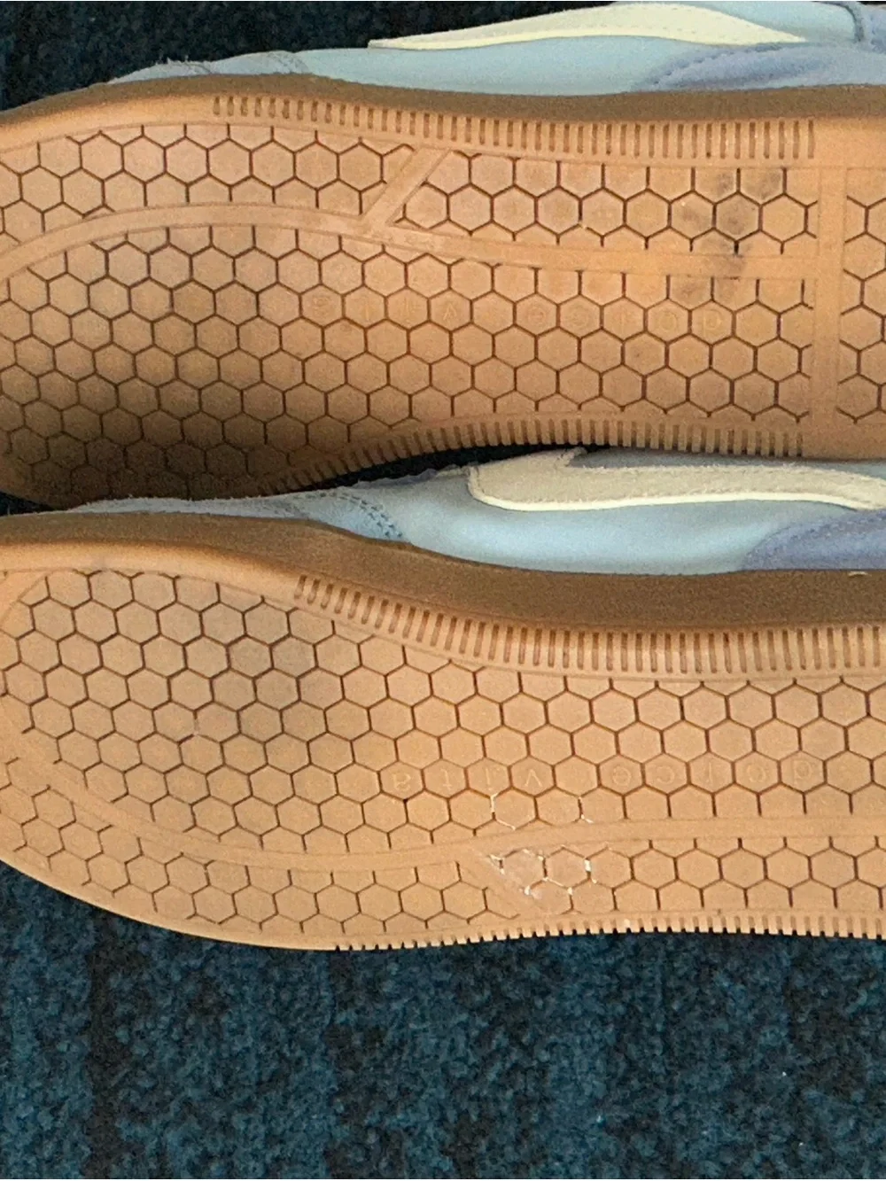 Dolce Vita Sneakers Light Blue and Cream Sneakers with Gum Sole